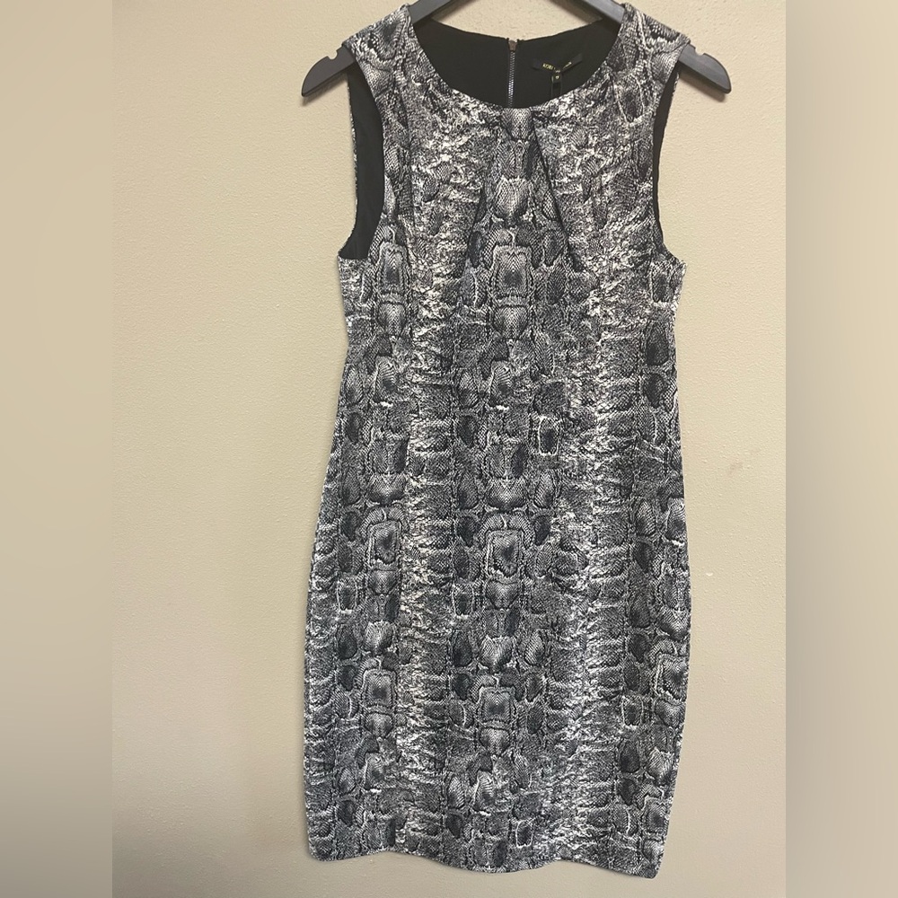 Kobi Halperin NWT Python Print Sleeveless Classic Midi Sheath Professional Dress